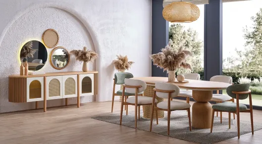 Begonvil Bohem Yemek Odası Takımı